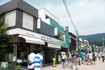 旧軽井沢銀座の町並み
