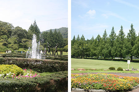 岐阜市畜産センター公園噴水広場