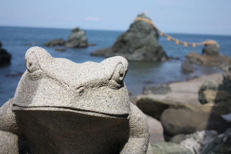 蛙と夫婦岩