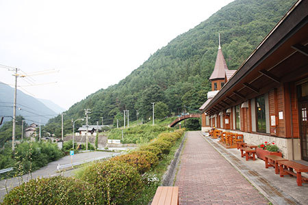 道の駅風穴の里景色