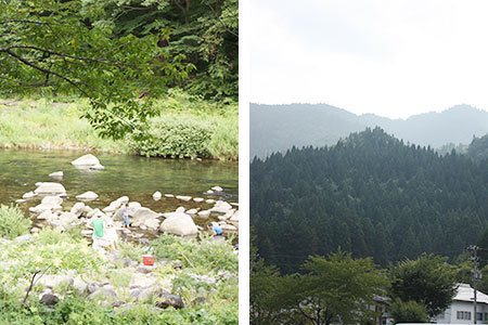 道の駅白鳥川と山